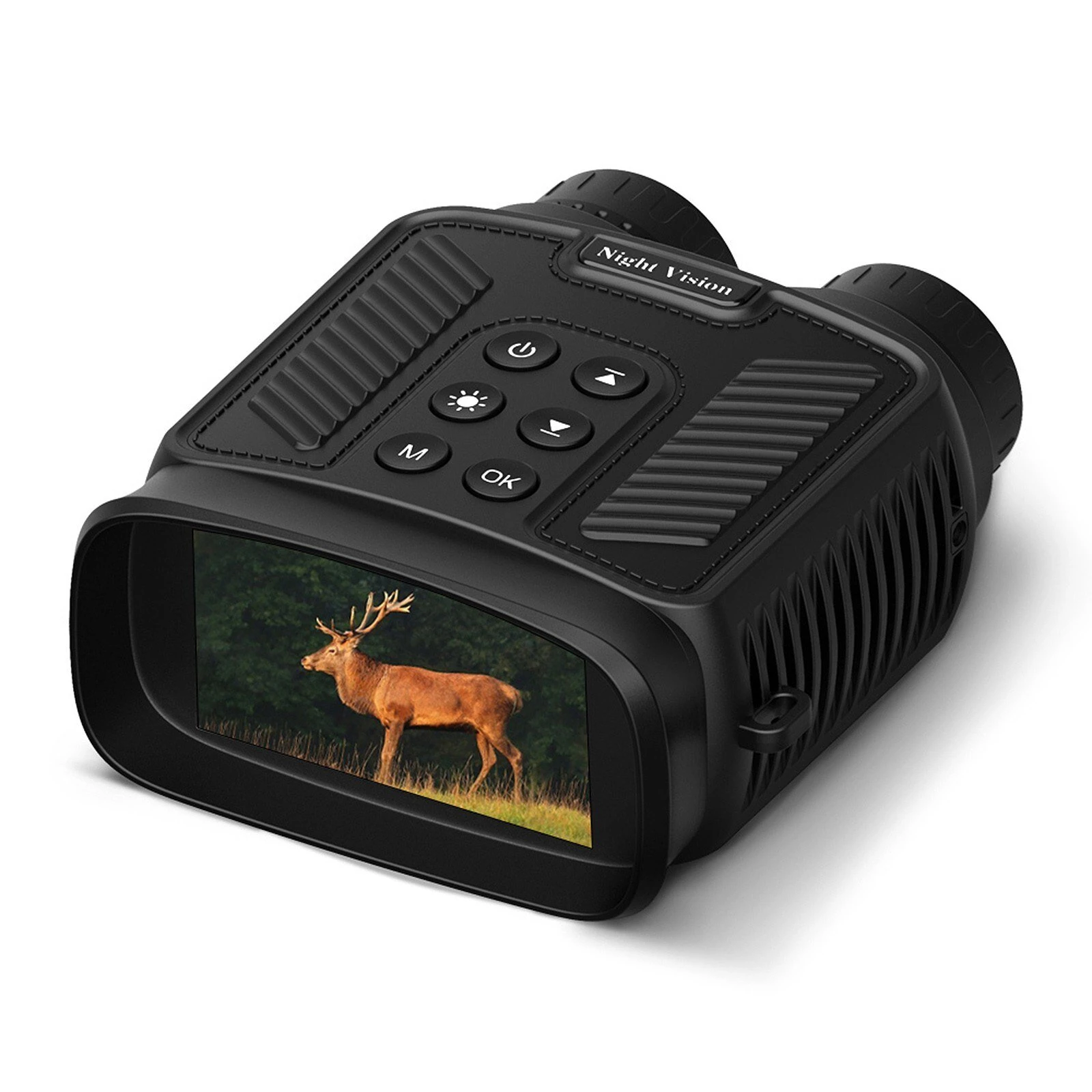 (image for) Compact Night Vision Binoculars for Adults with Infrared - Lightweight Digital Camera with 10x Optical Zoom and 2.5K UHD Video Resolution